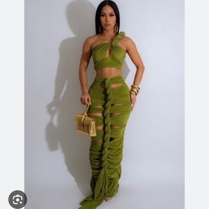 Sweet Fantasy Skirt Set Green Color: Green Size: Medium SKU: IVYDRESS-GM